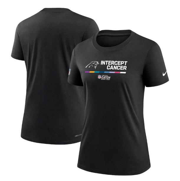 Women's Carolina Panthers 2022 Black Crucial Catch Performance T-Shirt(Run Small) Women's Carolina Panthers 2022 Black Crucial Catch Performance T-Shirt(Run Small)